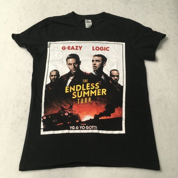#L The Endless Summer Tour 2016 G-Eazy/Logic/YG/Yo Gotti black small t-shirt - Picture 1 of 8